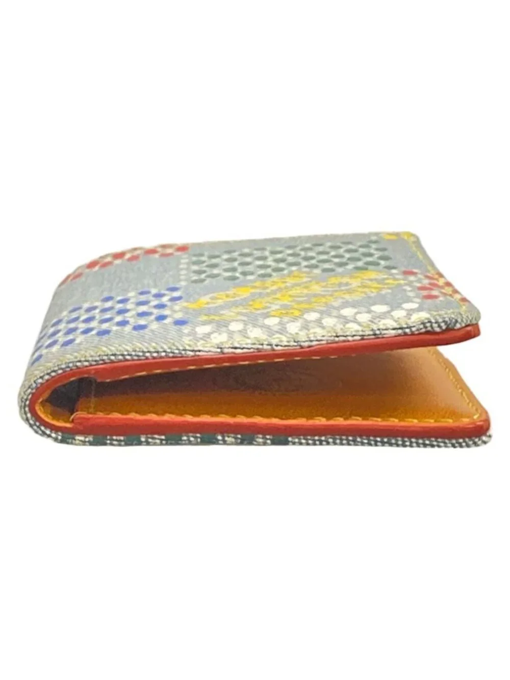 Louis Vuitton Card Case LV Birds Damier Denim Pocket Organizer Multicolor